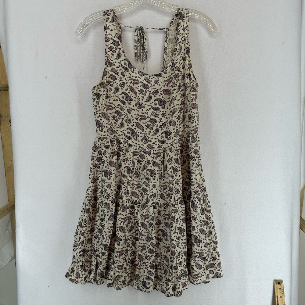 Divided H&M Bandana Print Sleeveless Mini Dress Size 6 White